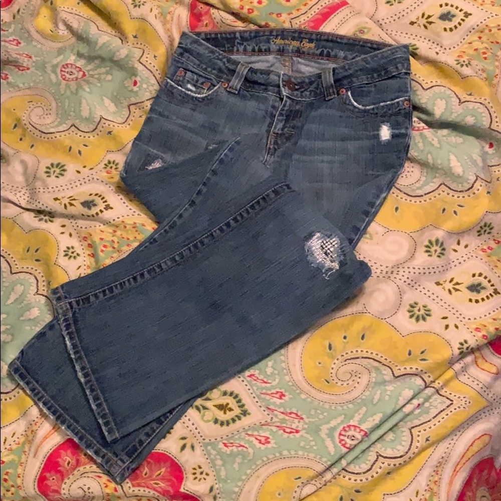 Distressed American Eagle jeans